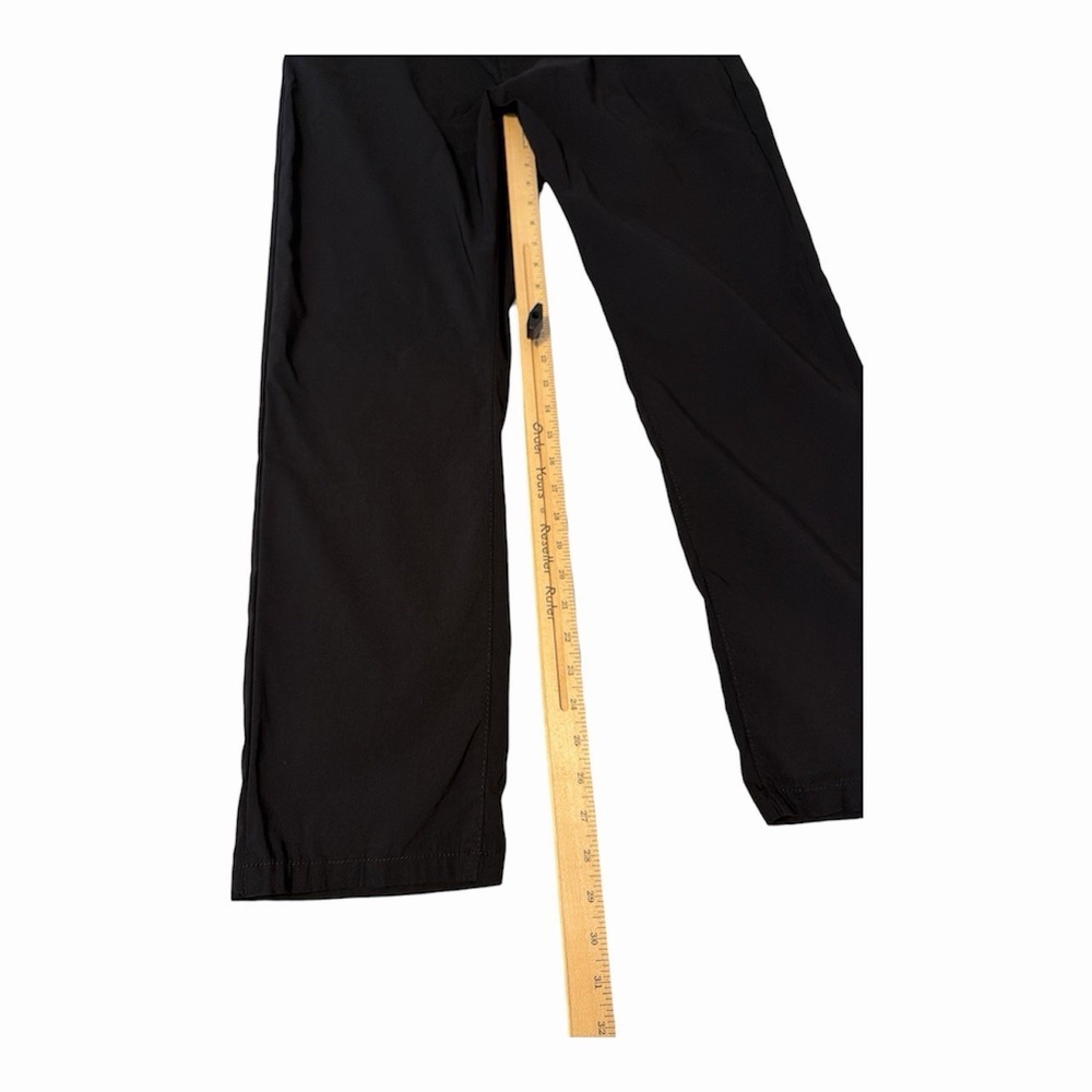 Copper & Oak Faille Trouser Pant Black Stretch 36x30 Travel Casual - Picture 5 of 6